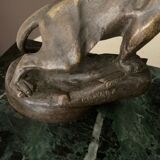 Art deco table lamp, signed M.Marx