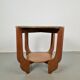 Table d'appoint en chêne rond de style Art Déco, années 1930