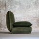 Vintage suede leather armchair, Italy, 1970s