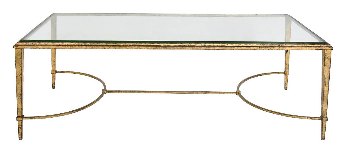 Coffee table in iron by Roger Thibier for the Ramsay house.