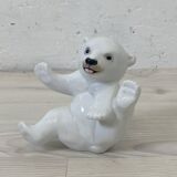 Porcelain polar bear cub