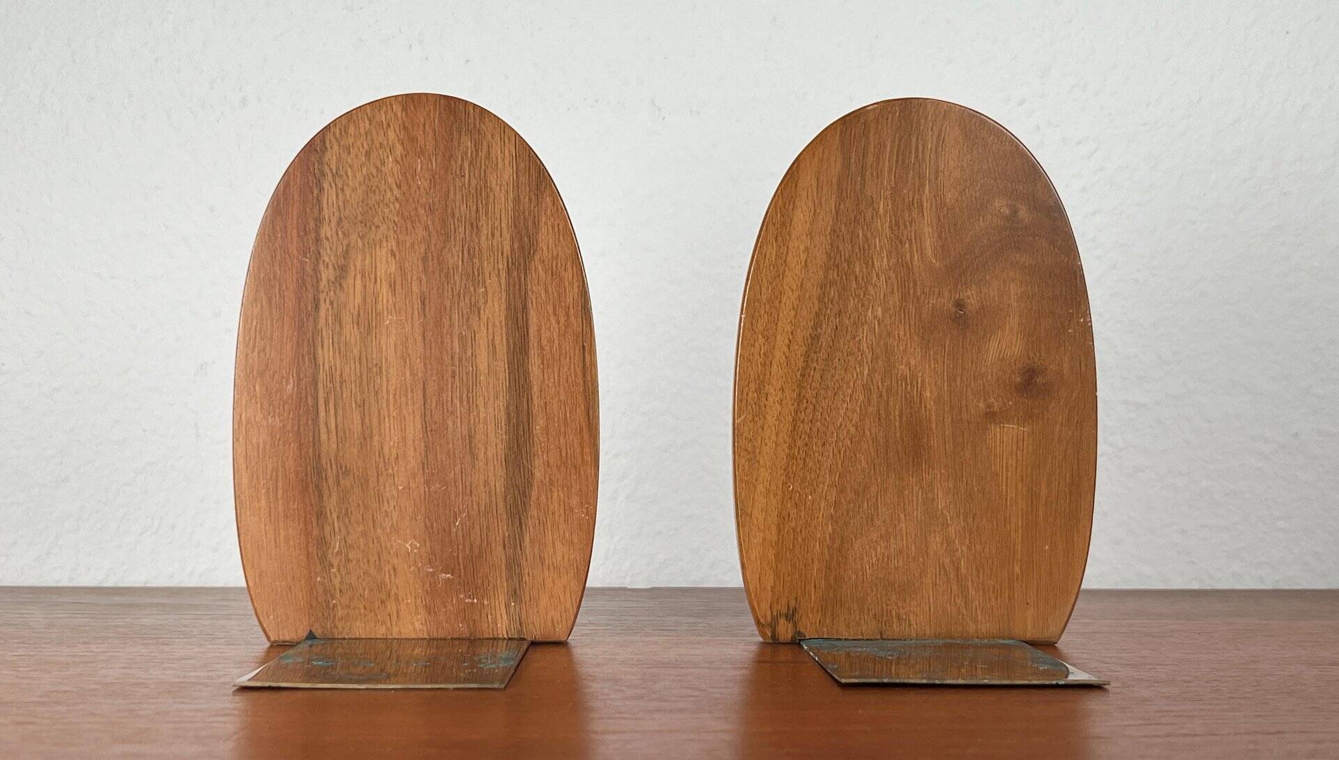 Mid-century Scandinavian wooden bookends, 1960s, set of 2.