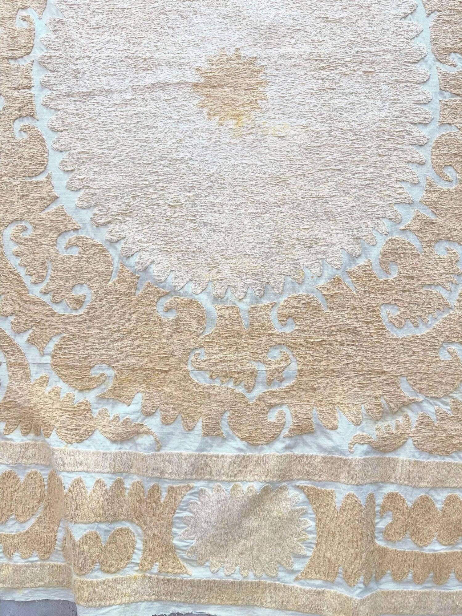 Vintage hand-embroidered tablecloth 127x134 cm