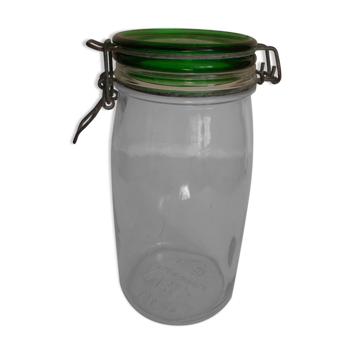 Old glass jar "hermetic" 1l1/2
