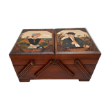 Wooden box in Breton style