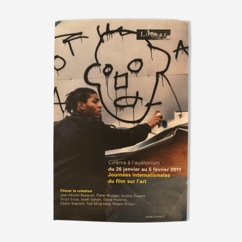Affiche Basquiat, journées internationales du film sur l'art, Musée du Louvre, 2011