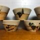 7 ceramic bowls pottery la Colombe