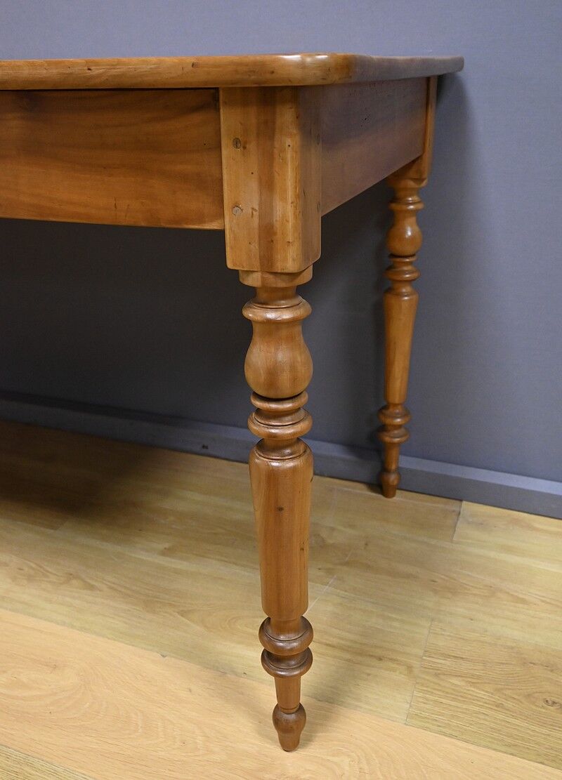 Table de ferme en merisier – fin XIXe