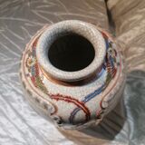 Ancien vase satsuma porcelaine japonaise craquelé
