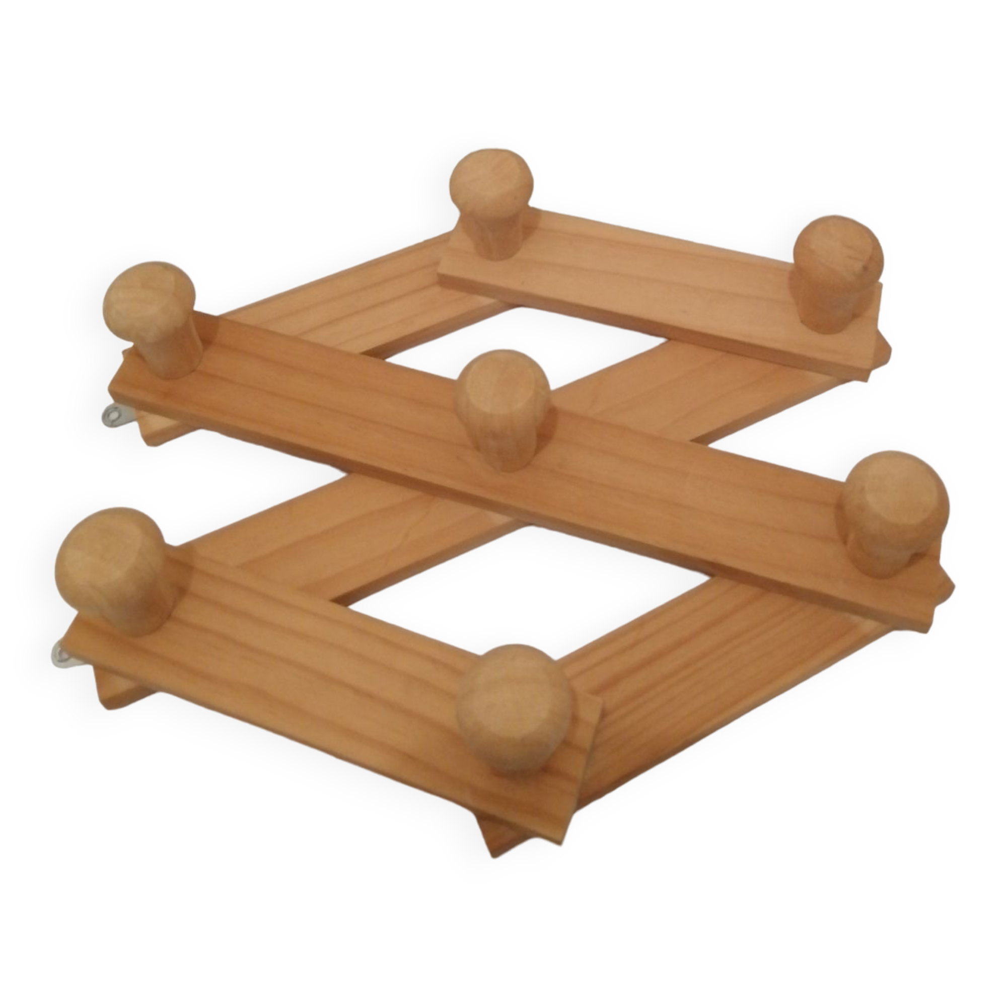 Wooden coat rack