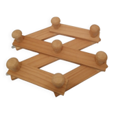Wooden coat rack