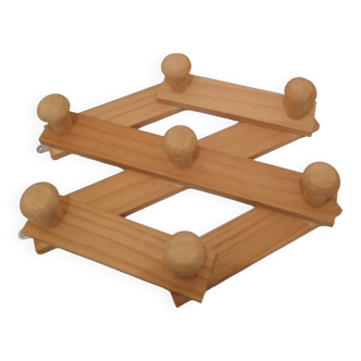 Wooden coat rack