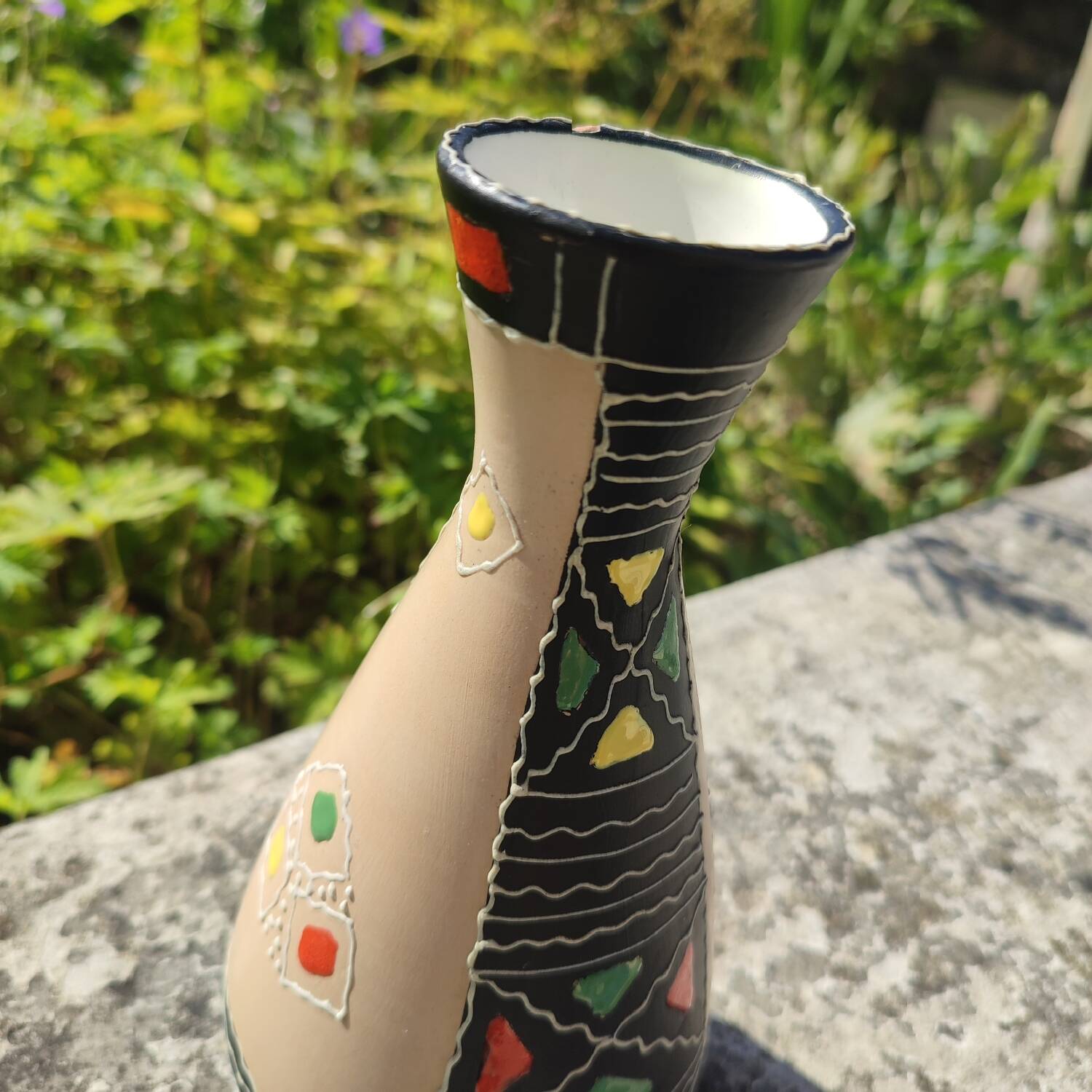 Maioliche Deruta ceramic vase