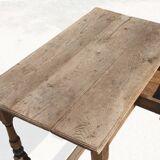 Antique table in natural wood