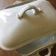 Rare white soup tureen haviland & co limoges h & co l with lid and handles.