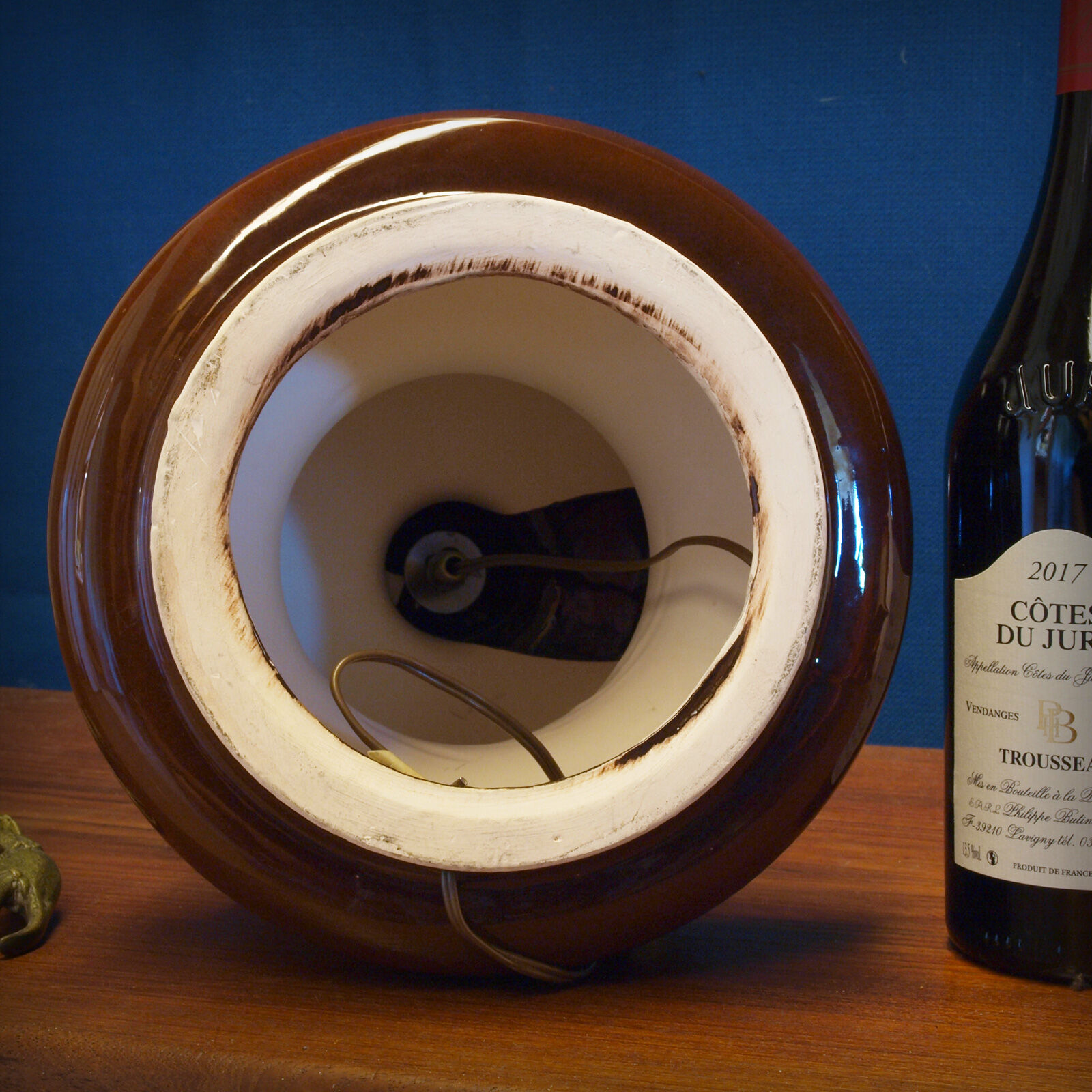 Vintage ceramic lamp foot