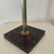 Vintage standing ashtray, 70's, golden metal, marble base