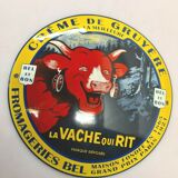 enamelled plate the laughing cow