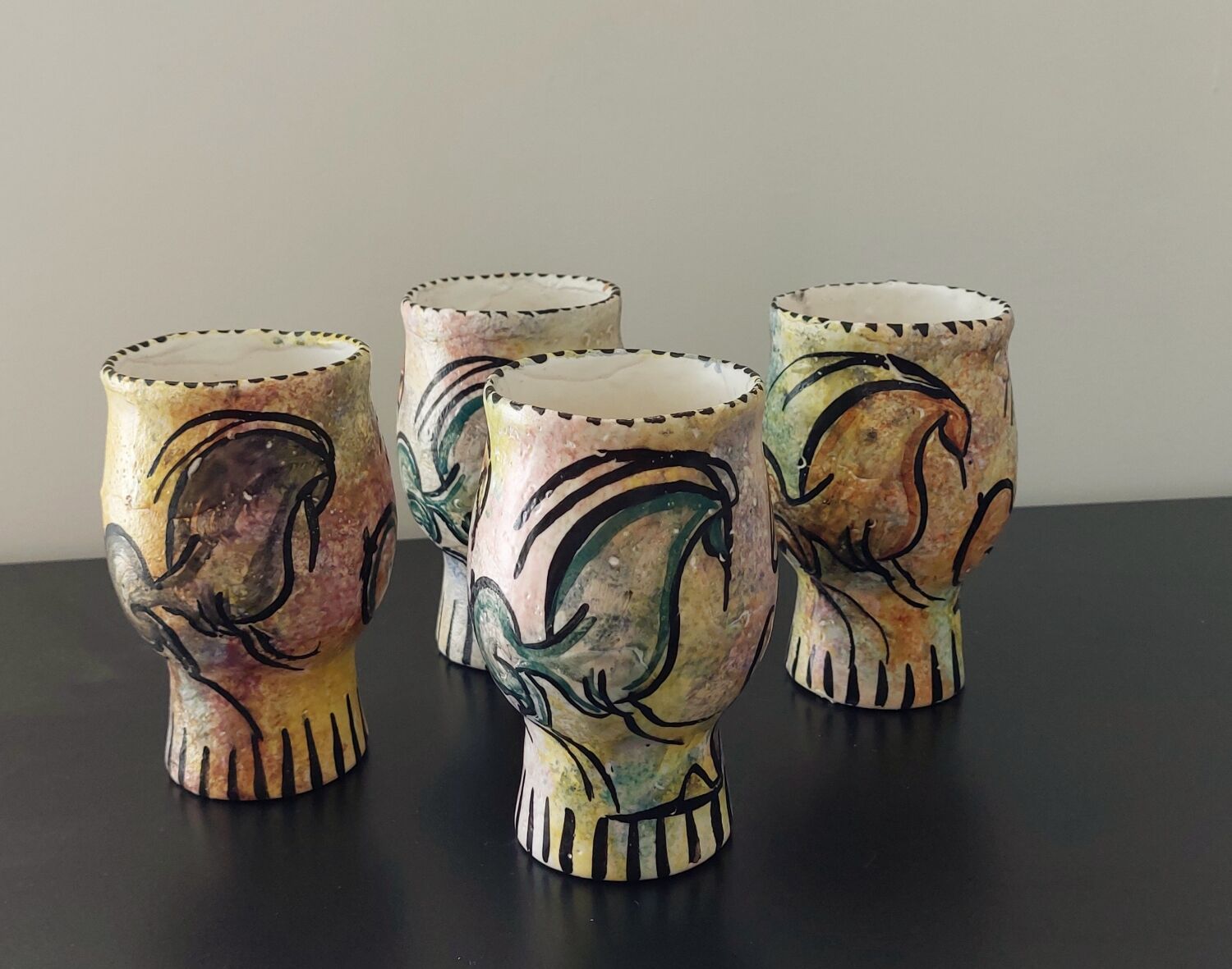 Vintage ceramic cups