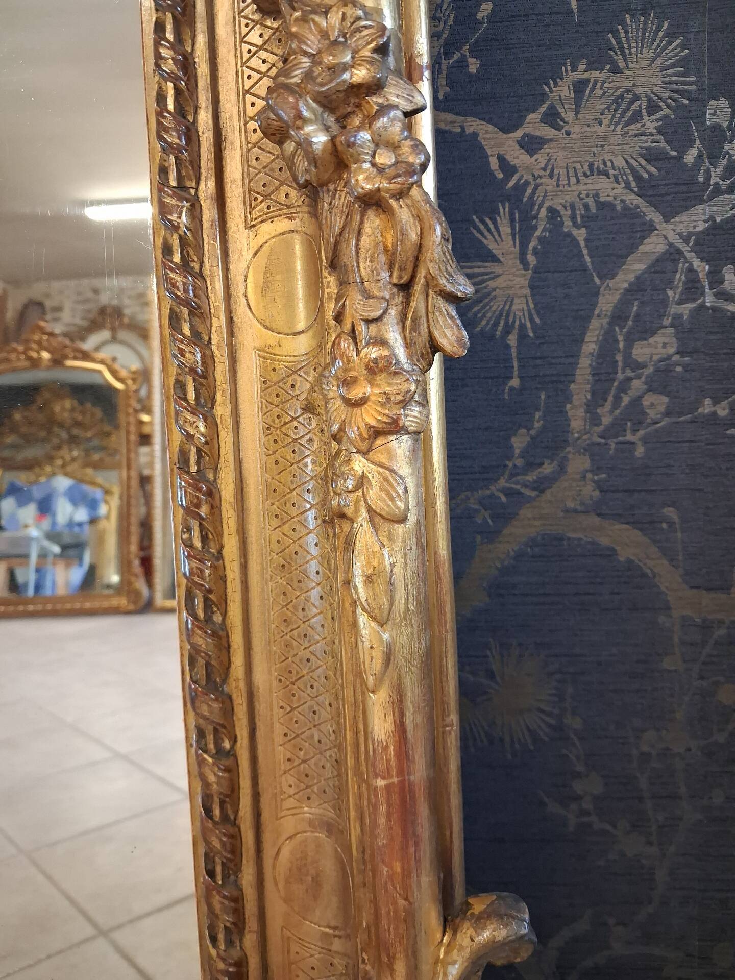 Miroir époque XIX 205 x 140