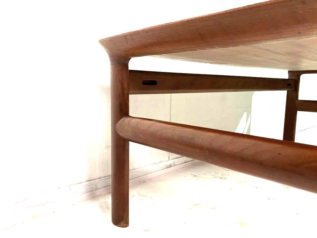 Vintage teak coffee table made in the 1960s