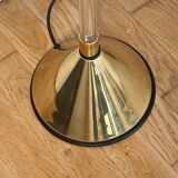 Relux floor lamp in brass and plexiglass