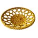 Large woven ceramic bowl, sailboat decor – Vallauris, 1950s