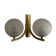 Simple two-armed wall light in brass and glass by Ball and Ball, Kaiser, 1960s, Germany.