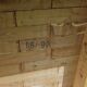 Estrade d'école en bois