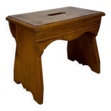 Banc de chalet de montagne à fente ancien