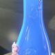 Italian blown glass art vase