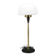 1960s Lidokov Space Age Brass and Opaline Glass Floor Lamp