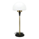 1960s Lidokov Space Age Brass and Opaline Glass Floor Lamp