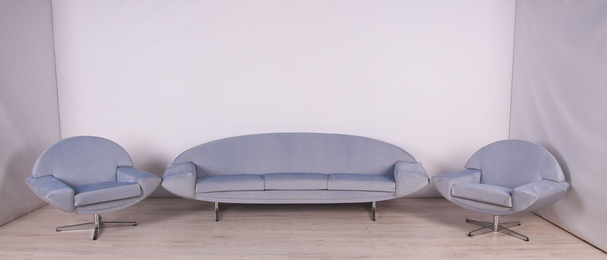 Swedish sofa and Two Armchairs Capri by Johannes Andersen for Trensum, 1960s