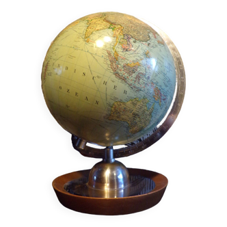 Terrestrial globe 1960 luminous JRO Ø 25cm