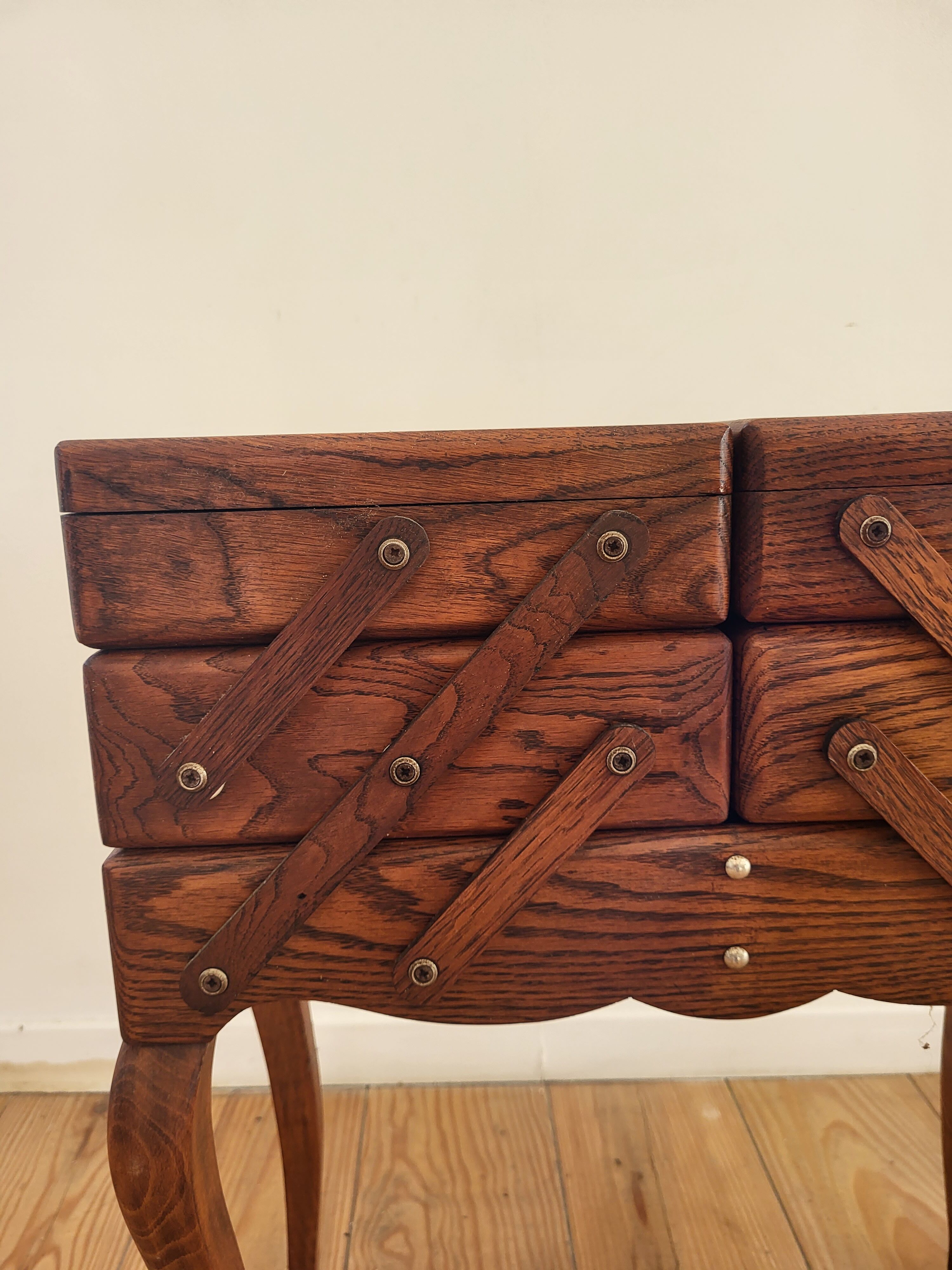 Art deco wooden seamstress