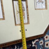 Octagonal frame with 9 humorous equestrian illustrations