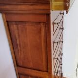 Louis philippe merisier massif style weekly chest of drawers