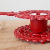 Enamelled cast iron flat heater