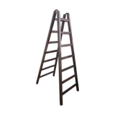 Double wooden ladder