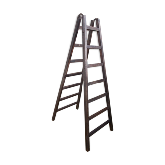 Double wooden ladder