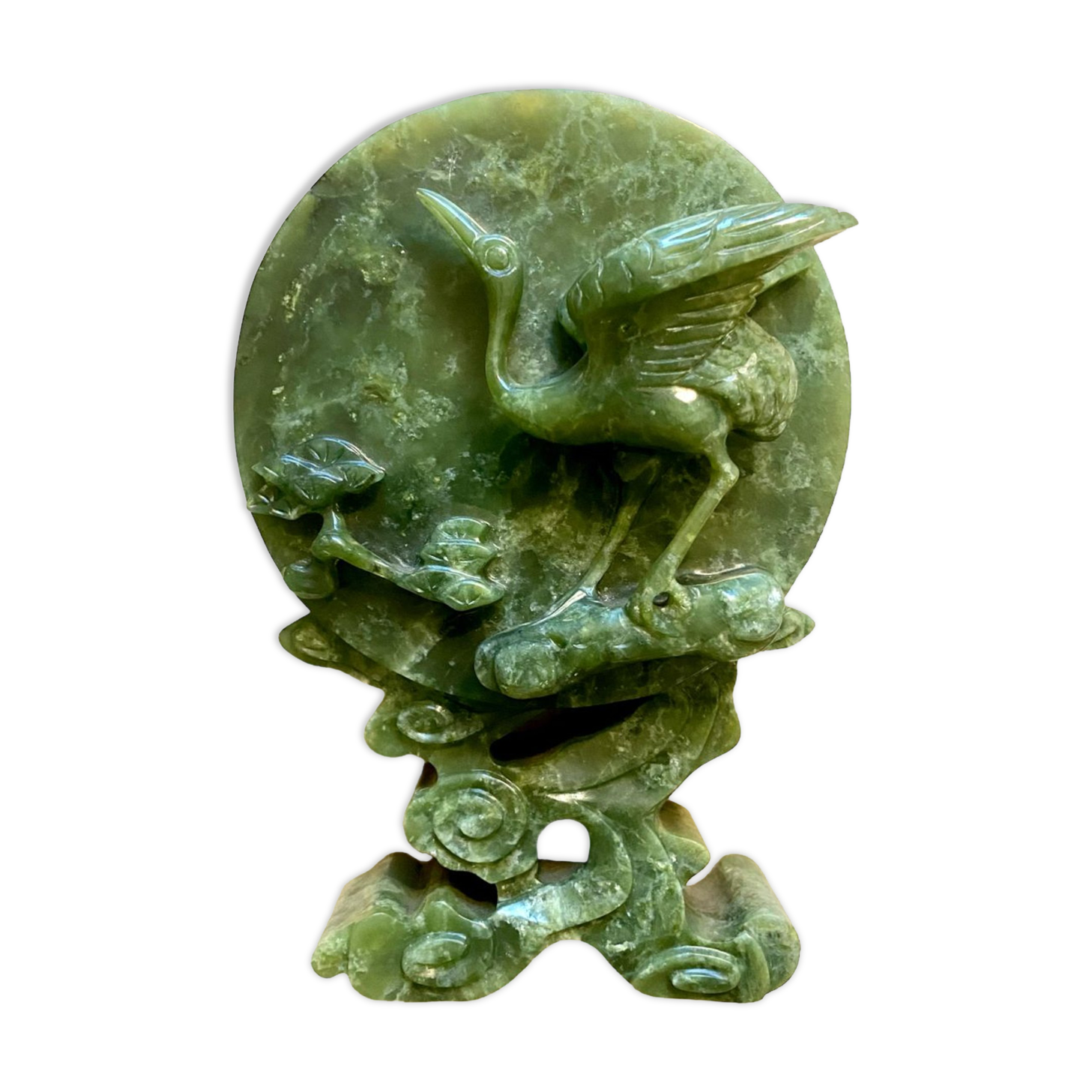 Chinese vase, carved jade