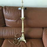 Pique cierge monté en lampe