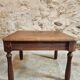 Table basse ancienne en noyer et chêne – France, vers 1900