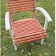 Ancien salon de jardin en bois design 50-60