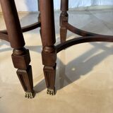 Pair of Louis XVI style bedside tables – gilt bronze details