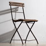 Anciennes chaises de terrasse pliantes (c.1920). Ensemble de 2 pièces #32