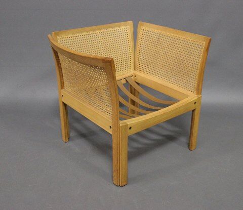 Pair of oak armchairs designed by  Illum Wikkelso and manufactured at Silkeborg Furniture Factory 1960
