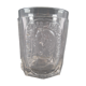 Faceted cup glass circa 1850, Napoleon III emperor, the empire is peace