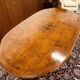 Table à manger antique en bois de loupe italienne